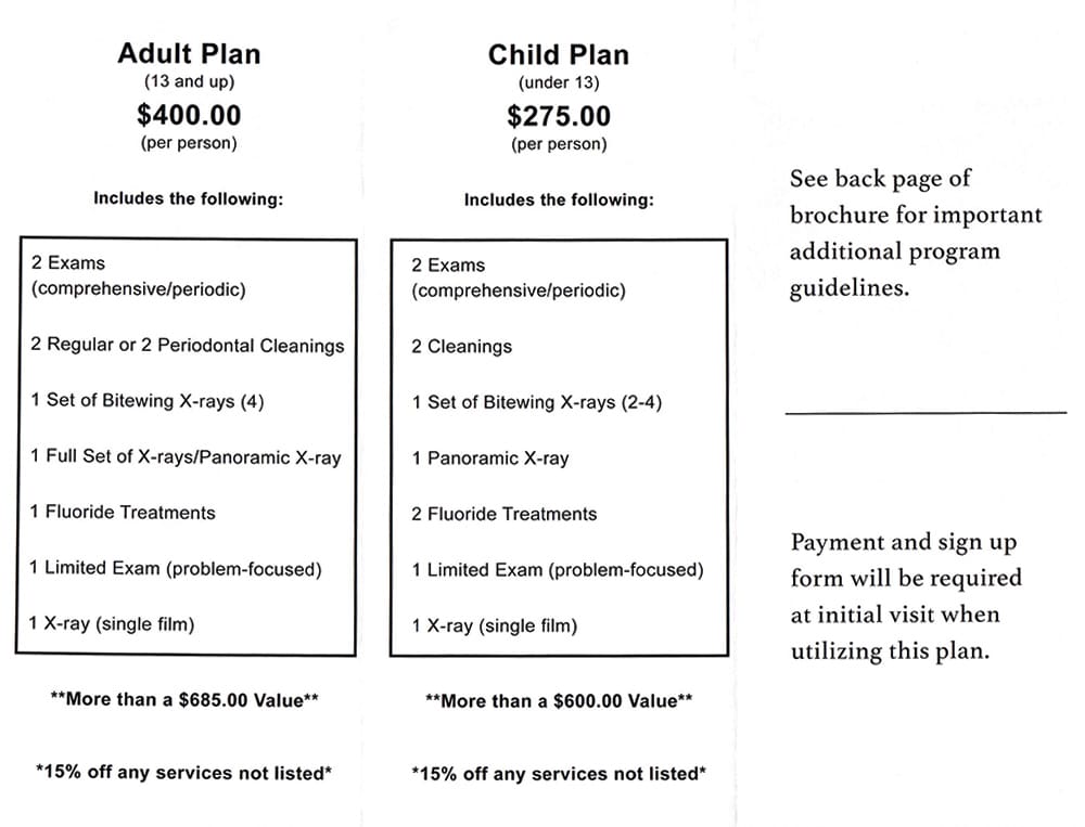 The Boiling Springs Dental Savings Plan Boiling Springs Dentistry